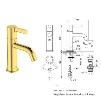 Atelier Tippo Display Set(1 x Basin-Ped-Tap-Mirror) Clearance Toilet Ideal Standard 