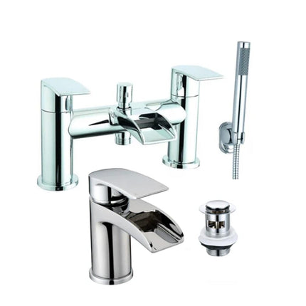 Cassellie Vigo Mono Basin Mixer & Bath Shower Mixer Tap Pack Cassellie 