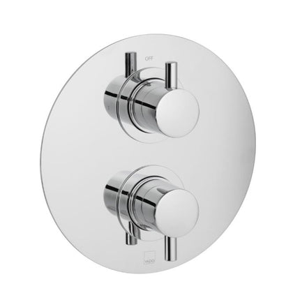 celsius round 1 outlet 2 handle concealed thermostatic showe Exposed Shower Bathrooms at Unit 5 