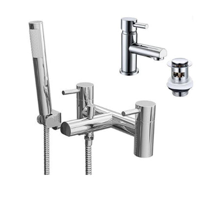 Curve Basin Mono & Bath Shower Mixer Tap Packs Tap Pack Island Bathrooms 