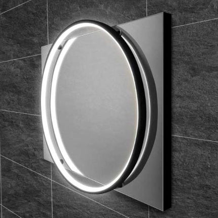 HIB Solas LED Mirror Black Frame Mirror HIB 