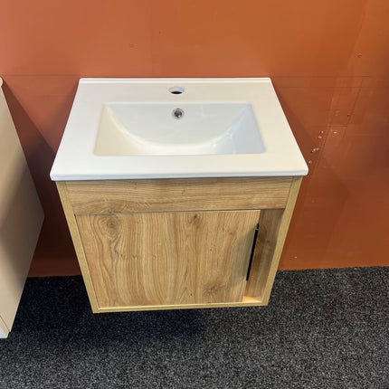 Lux Aldan 510 mm Wall Hung Unit and Basin Clearance Vanity Unit PJH 