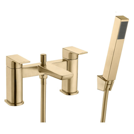 Lux Bermuda Bath/Shower Mixer - Brushed Brass Bath Taps Bathrooms at Unit 5 
