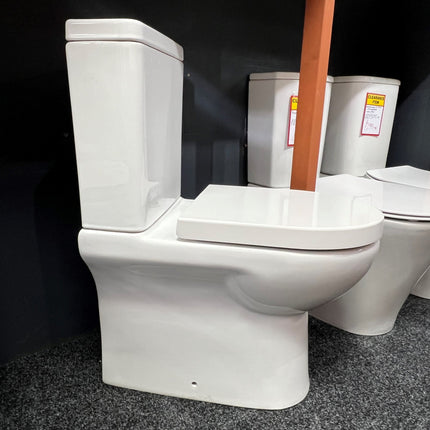 Notion Close Coupled, Closed Back Toilet With Soft Closed Seat Toilet Scudo 