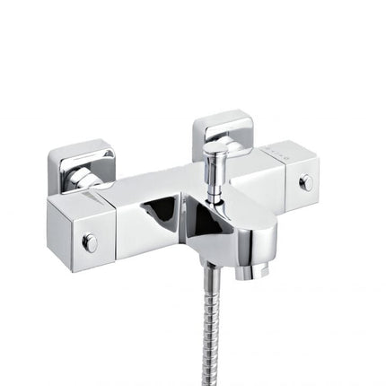 NUIE Square Thermostatic Bath Shower Mixer Bath taps Ultra 