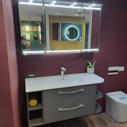 Pelipal Pcon Basin Unit & Basin With Led Mirror Cabinet Vanity Unit Pelipal 