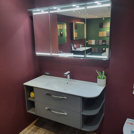 Pelipal Pcon Basin Unit & Basin With Led Mirror Cabinet Vanity Unit Pelipal 
