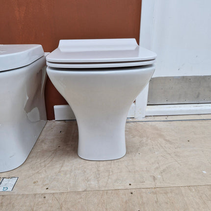 Porto Back To Wall Pan With Soft Close Seat Toilet Scudo 