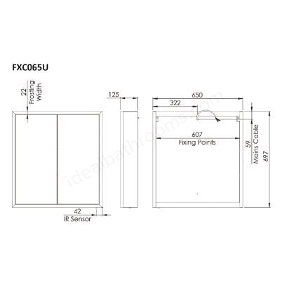 Tavistock Flex 2 Door Mirror Cabinet Mirror Tavistock 