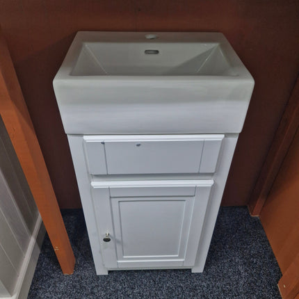 Tenby Belfast Traditional Cloakroom Vanity Unit and Basin Clearance Vanity Unit Tailored Bathroom 