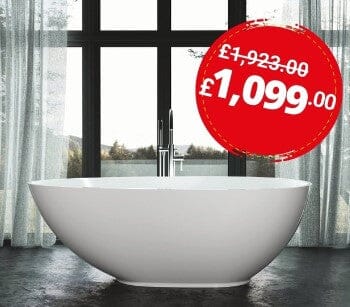 Tiza Stone Composite Free Standing Bath 1700 x 850mmWithout Clearance Bath Bathrooms at Unit 5 