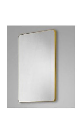 Trim Curve 50 Brushed Brass Frame Mirror Mirror HIB 