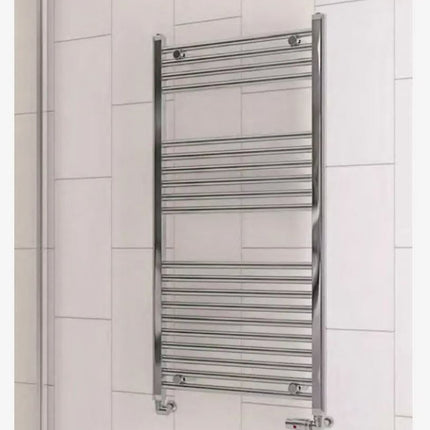 Westward Straight Electric Chrome Towel Rail Clearance Heating Eastbrook 