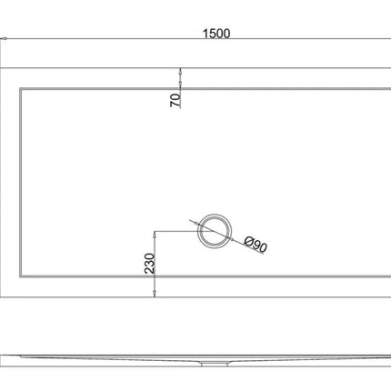 Zamori Rectangle Shower Tray Shower Tray Zamori 