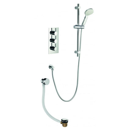 Pura Arco Dual Outlet Concealed Shower Set with Shower and Bath Overflow Fill Concealed Shower Pura 